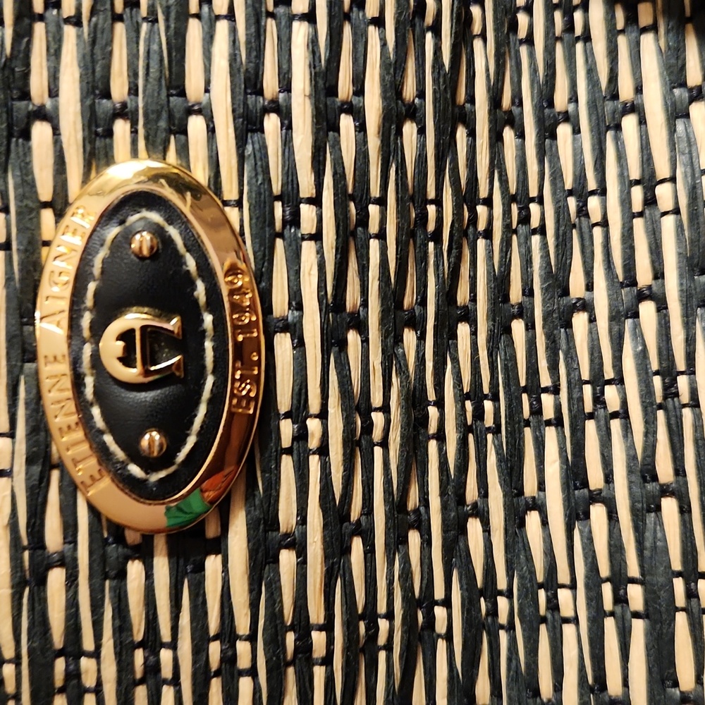 Etienne Aigner straw and leather handbag - Picture 3 of 13